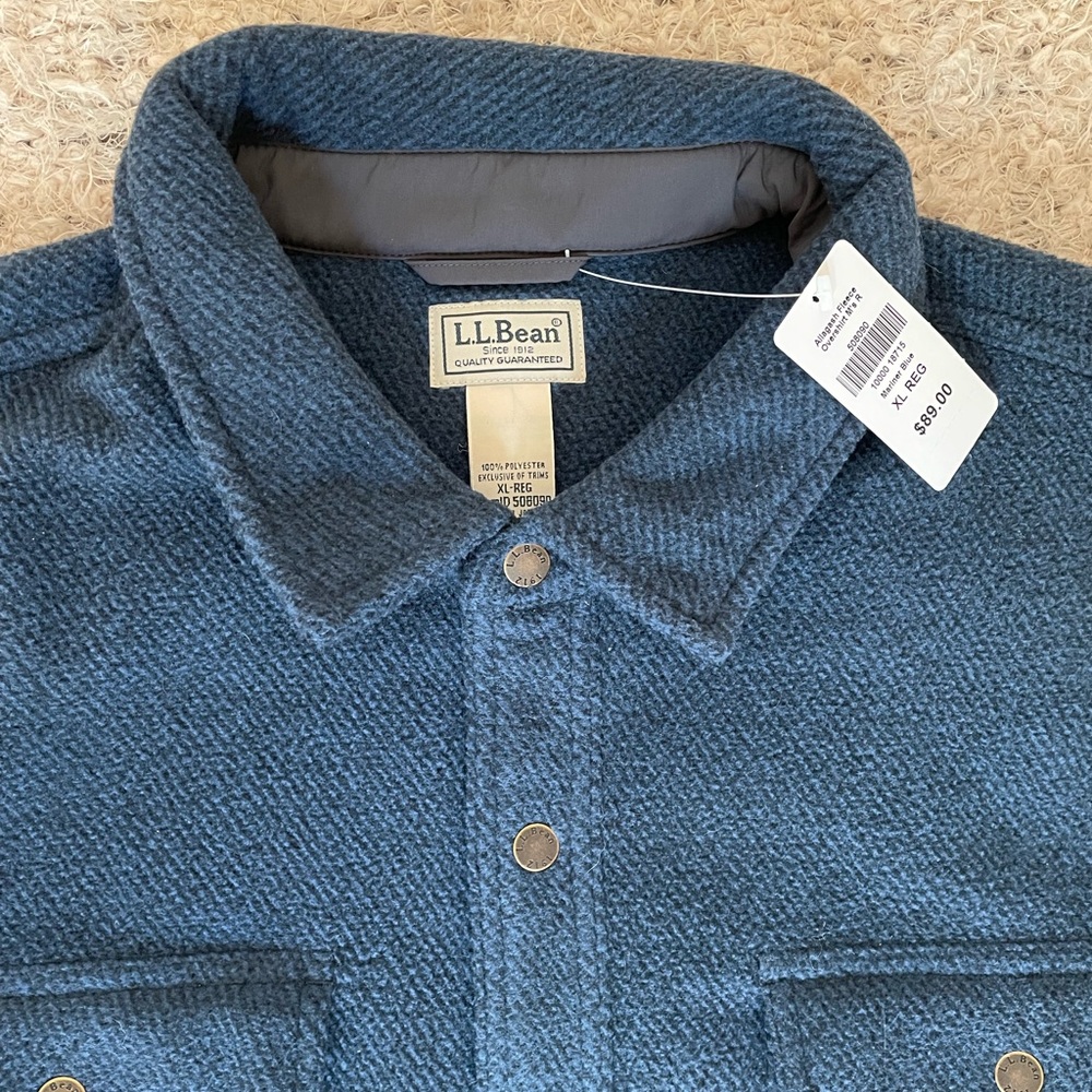 NWT! Men’s LL Bean Fleece Jacket - Picture 2 of 9